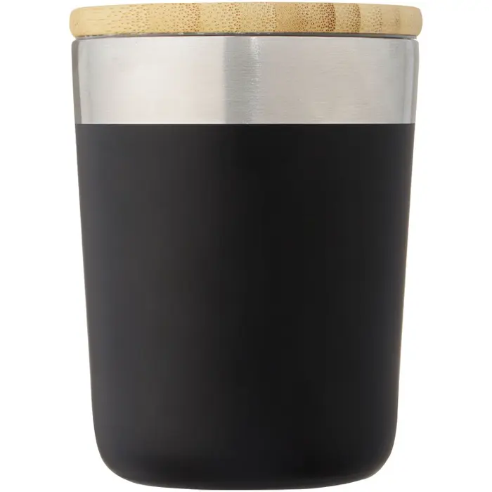 Vaso de 330 ml de acero inoxidable con aislamiento al vacío de cobre y tapa de bambú Acero inoxidable, Madera de bambú - Kiti miniatura 2