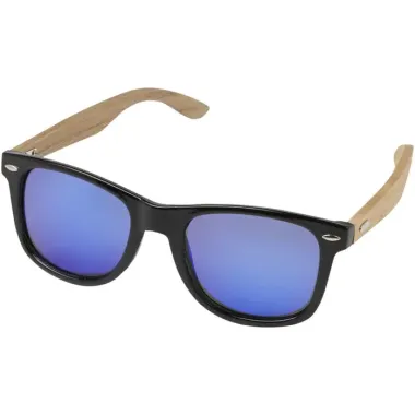Gafas de sol polarizadas con cristal de espejo de PET reciclado/madera en caja de regalo Plástico PET reciclado, Madera - Cowu