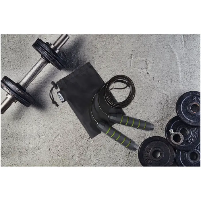 Cuerda de saltar suave en bolsa de PET reciclado Aluminio, Espuma - Riki miniatura 6