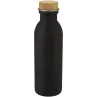 Botella de acero inoxidable de 650 ml Acero inoxidable, Madera de bambú, Plástico de silicona - Quge