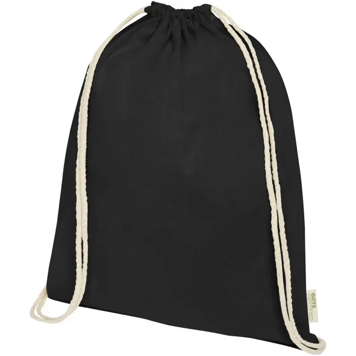Mochila de cuerdas de algodón orgánico de 140 g/m² 5L Algodón orgánico, 140 g/m2 - Sixa miniatura 1