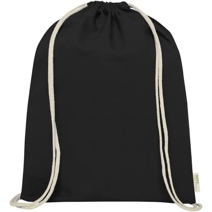 Mochila de cuerdas de algodón orgánico de 140 g/m² 5L Algodón orgánico, 140 g/m2 - Sixa miniatura 2