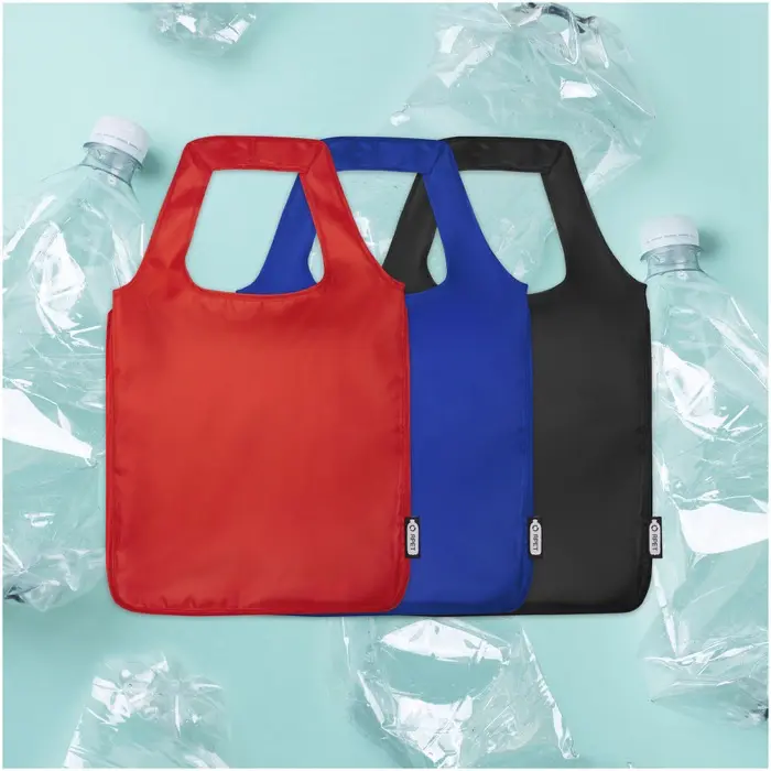 Bolsa Tote plegable grande de PET reciclado 210D Poliéster reciclado - Jisa miniatura 8