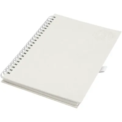 Libreta A5 con espiral fabricada a partir de cartones de leche recilados Cartón reciclado - Ruzo