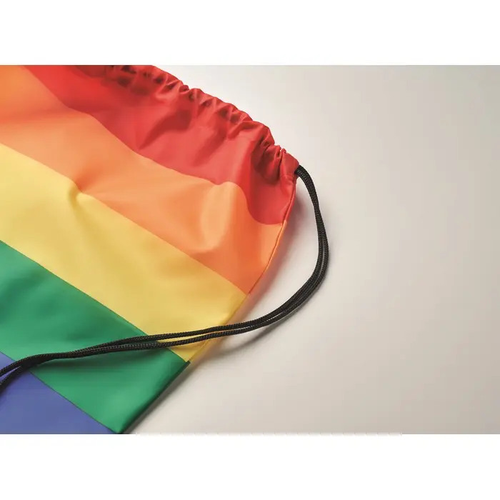 Bolsa cuerdas rainbow de RPET RPET - Hiro miniatura 4