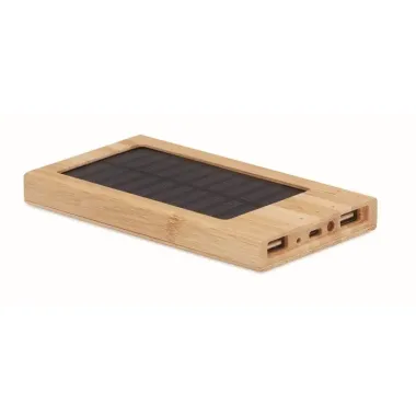Power bank solar de 4000 mAh Bambú - Sayi