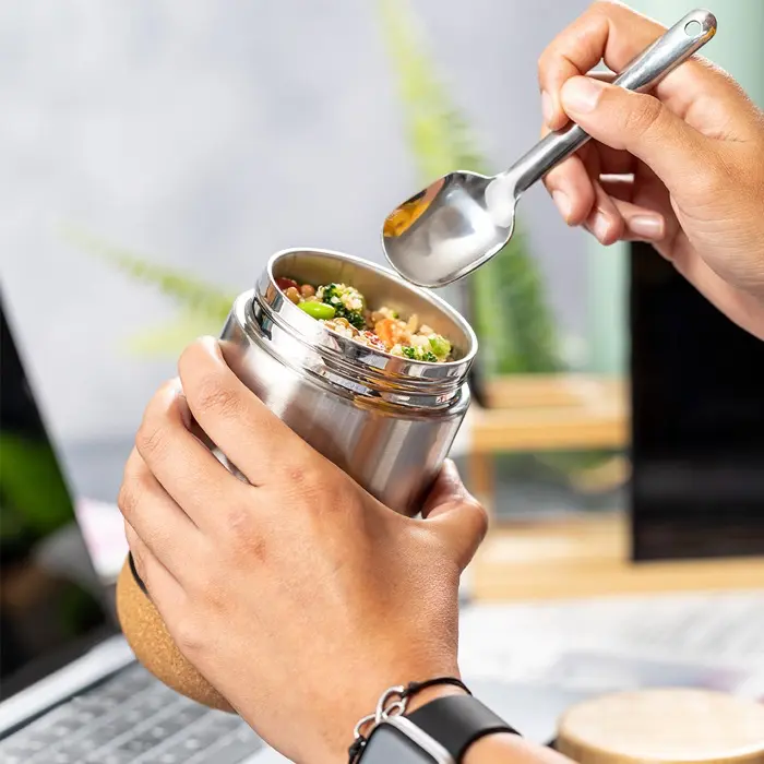 Fiambrera Acero Inox/ Bambú/ Corcho - Hane miniatura 7