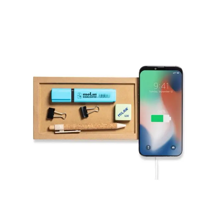 Cargador Organizador Cartón Reciclado - Viwo miniatura 4