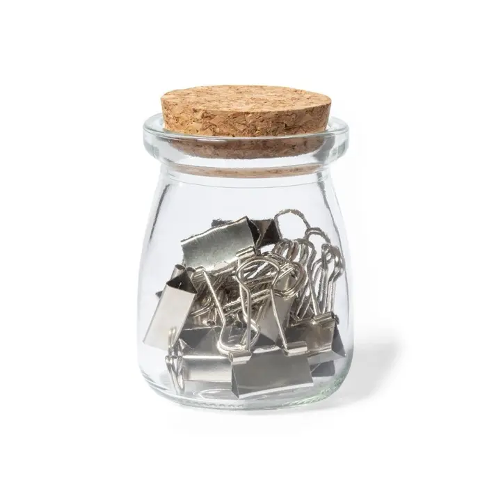 Portaclips Cristal/ Corcho - Xaga miniatura 1