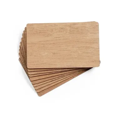 Set Tarjetas Madera - Haha