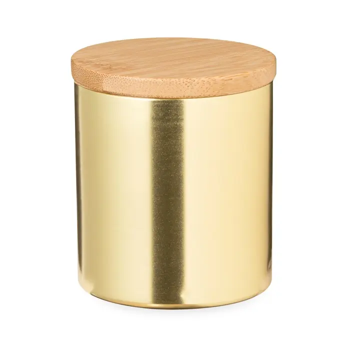 Vela Aromática Aluminio/ Bambú - Wiwe miniatura 1