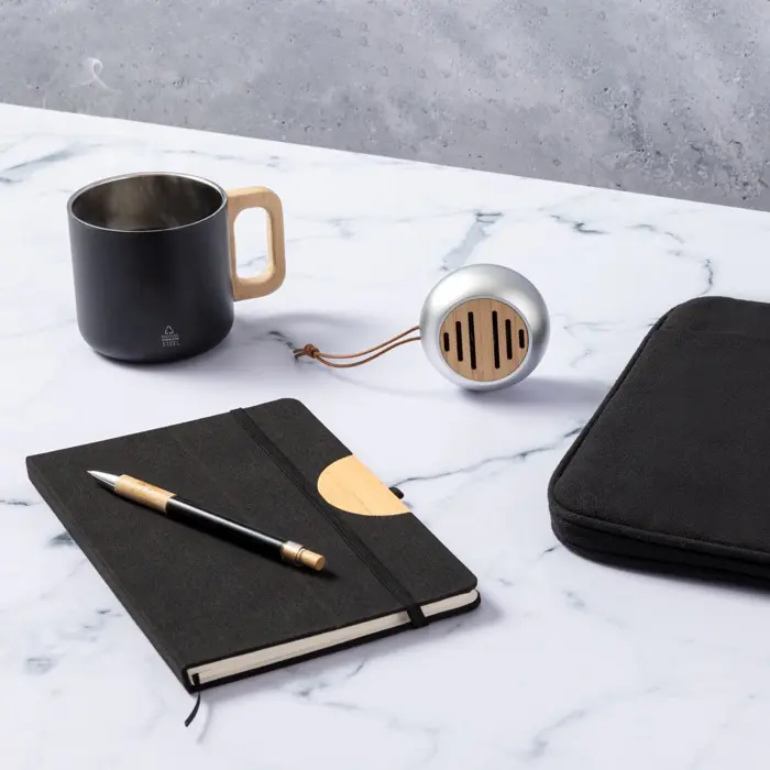 Bloc Notas Soporte Poliéster 300D RPET/ Bambú - Xiga miniatura 6