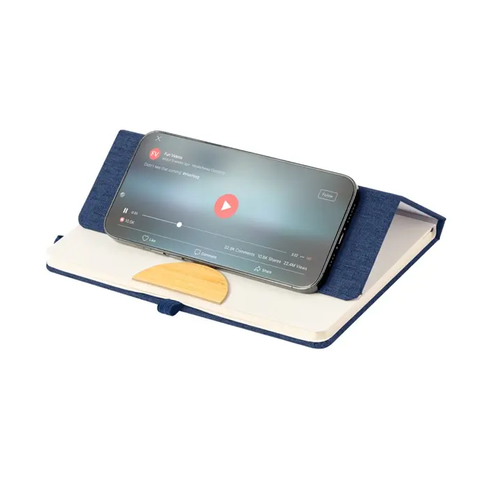 Bloc Notas Soporte Poliéster 300D RPET/ Bambú - Xiga miniatura 4