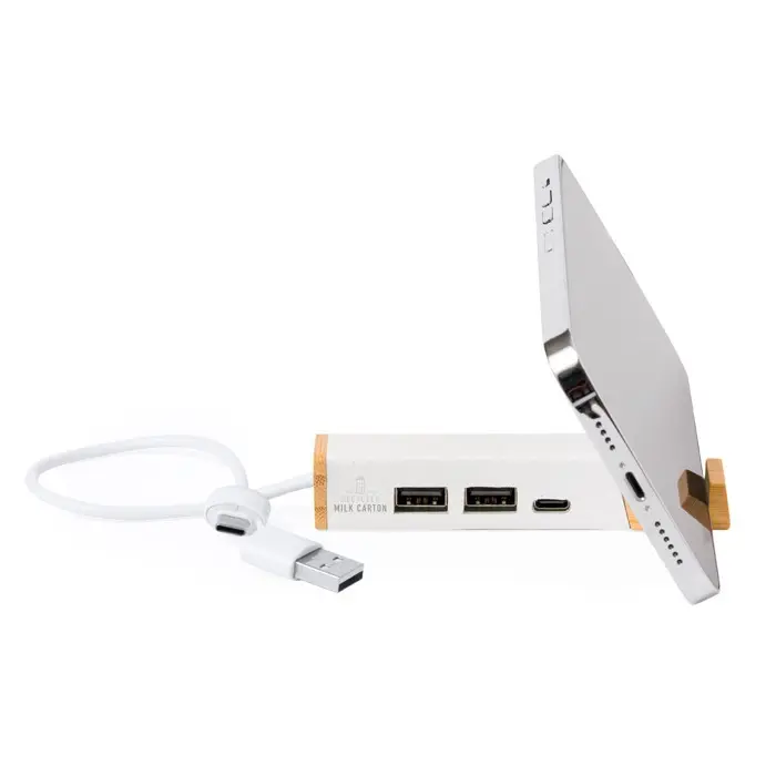 Puerto USB Cartones de Leche Reciclados/ Bambú - Tasa miniatura 4