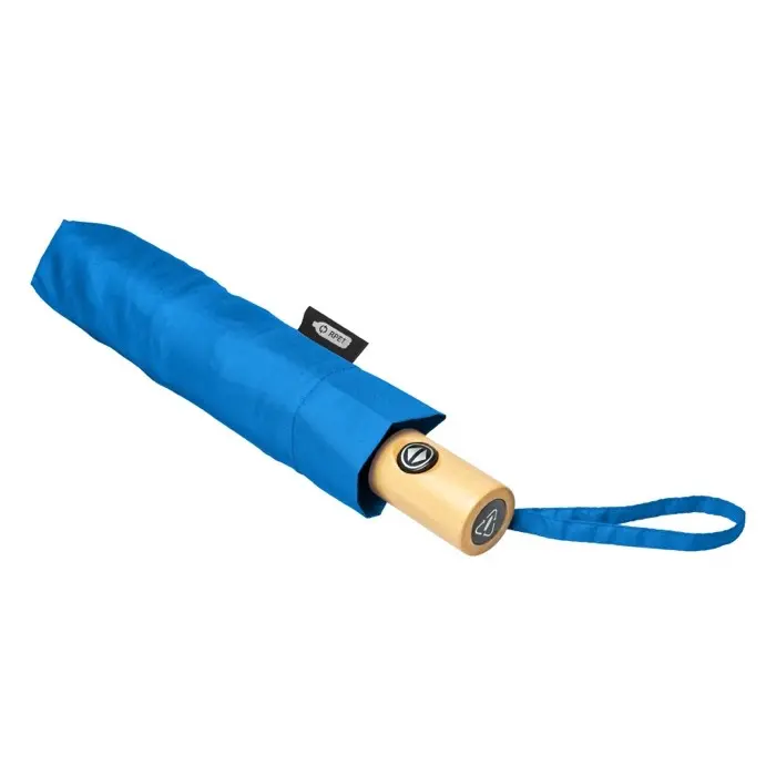 Paraguas automático plegable material reciclado PET de 21" Poliéster de tafetán de tereftalato de polietileno reciclado - Piza miniatura 5