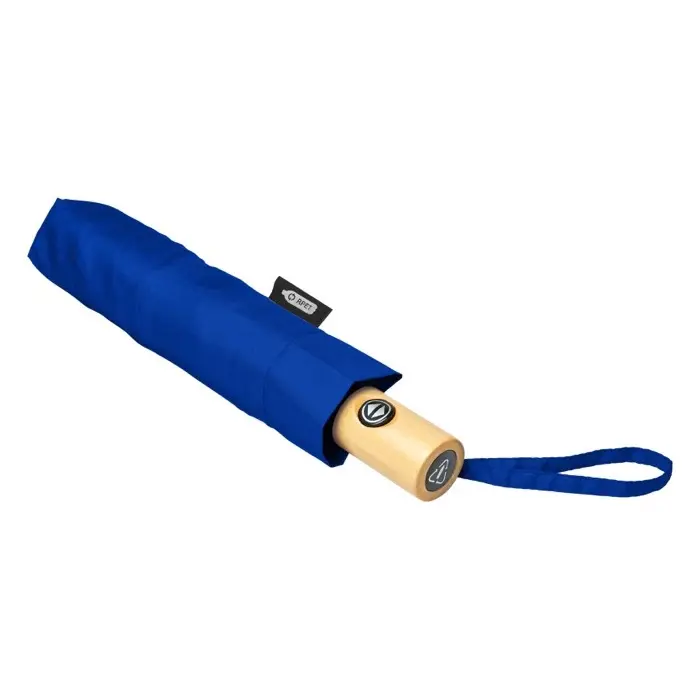 Paraguas automático plegable material reciclado PET de 21" Poliéster de tafetán de tereftalato de polietileno reciclado - Piza miniatura 5