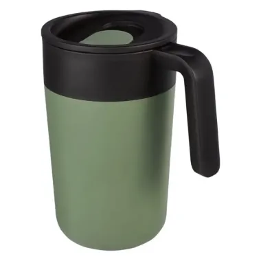 Taza de 400 ml con doble pared reciclada Plástico polipropileno reciclado, Acero inoxidable - Cexa