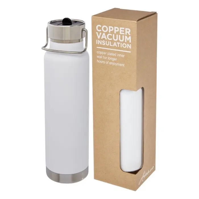 Bidón deportivo de 750 ml con aislamiento al vacío de cobre Acero inoxidable, Plástico PP - Wibi miniatura 1