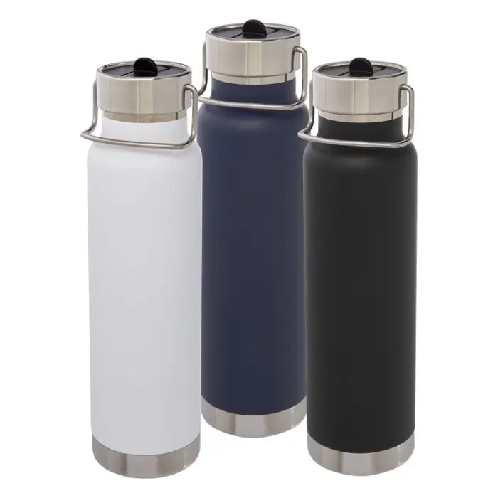 Bidón deportivo de 750 ml con aislamiento al vacío de cobre Acero inoxidable, Plástico PP - Wibi miniatura 3