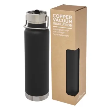 Bidón deportivo de 750 ml con aislamiento al vacío de cobre Acero inoxidable, Plástico PP - Wibi