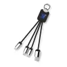 SCX.design C15 quatro light-up cable retroiluminado Plástico PET reciclado, Metal, Caucho - Guxi