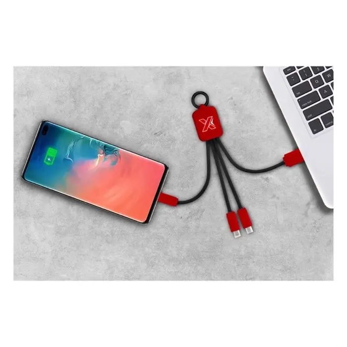 SCX.design C15 quatro light-up cable retroiluminado Plástico PET reciclado, Metal, Caucho - Guxi miniatura 2