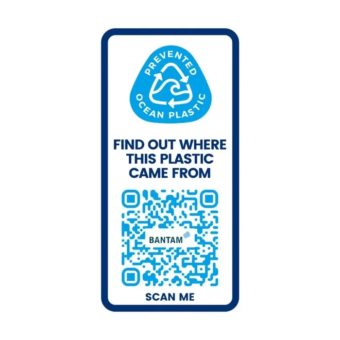 Bidón deportivo con tapa Flip de 850 ml Plástico PCR, Plástico PP - Qise miniatura 3