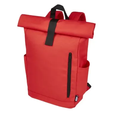 Mochila enrollable de 15,6" GRS RPET de 18 L 600D Poliéster reciclado con certificado GRS - Esyi