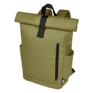 Mochila enrollable de 15,6" GRS RPET de 18 L 600D Poliéster reciclado con certificado GRS - Esyi