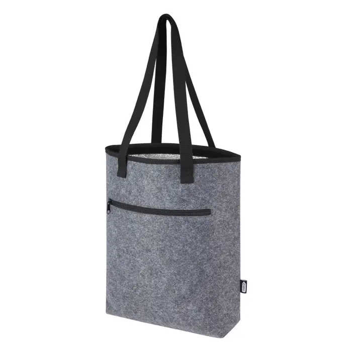 Bolsa Tote isotérmica de fieltro reciclado GRS de 12 L Poliéster reciclado con certificado GRS - Lage miniatura 1