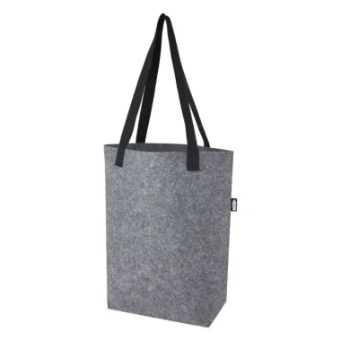 Bolsa Tote de fieltro reciclado GRS con fondo ancho de 12 L Poliéster reciclado con certificado GRS - Ximi