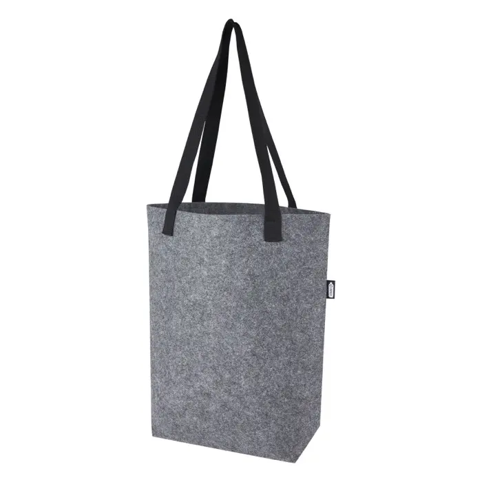 Bolsa Tote de fieltro reciclado GRS con fondo ancho de 12 L Poliéster reciclado con certificado GRS - Ximi miniatura 1