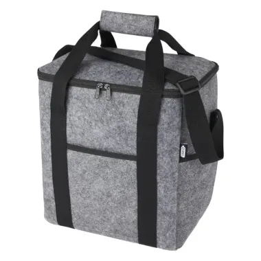 Bolsa isotérmica de fieltro reciclado GRS para botellas de 21 L Poliéster reciclado con certificado GRS - Tuti