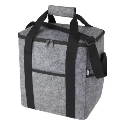 Bolsa isotérmica de fieltro reciclado GRS para botellas de 21 L Poliéster reciclado con certificado GRS - Tuti