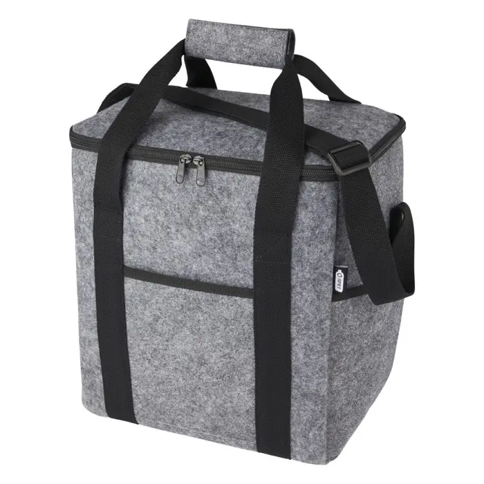 Bolsa isotérmica de fieltro reciclado GRS para botellas de 21 L Poliéster reciclado con certificado GRS - Tuti miniatura 1