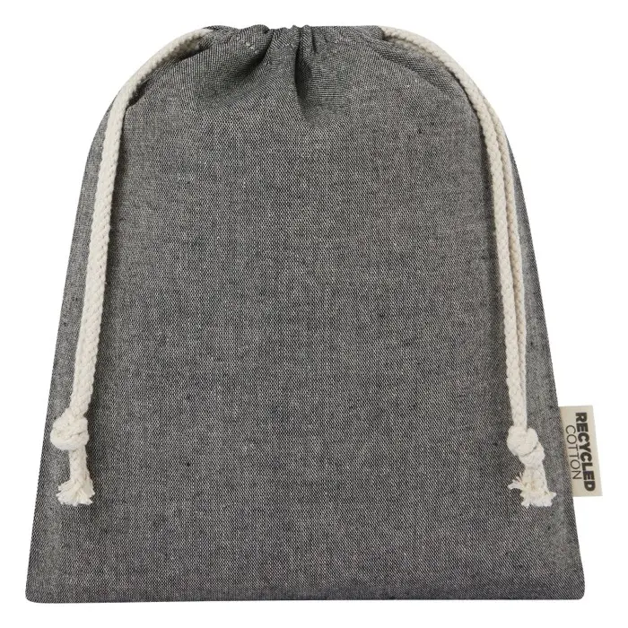 Bolsa de regalo mediana de 1,5 l de algodón reciclado GRS de 150 g/m² Algodón reciclado Poliéster reciclado - Xomo miniatura 2
