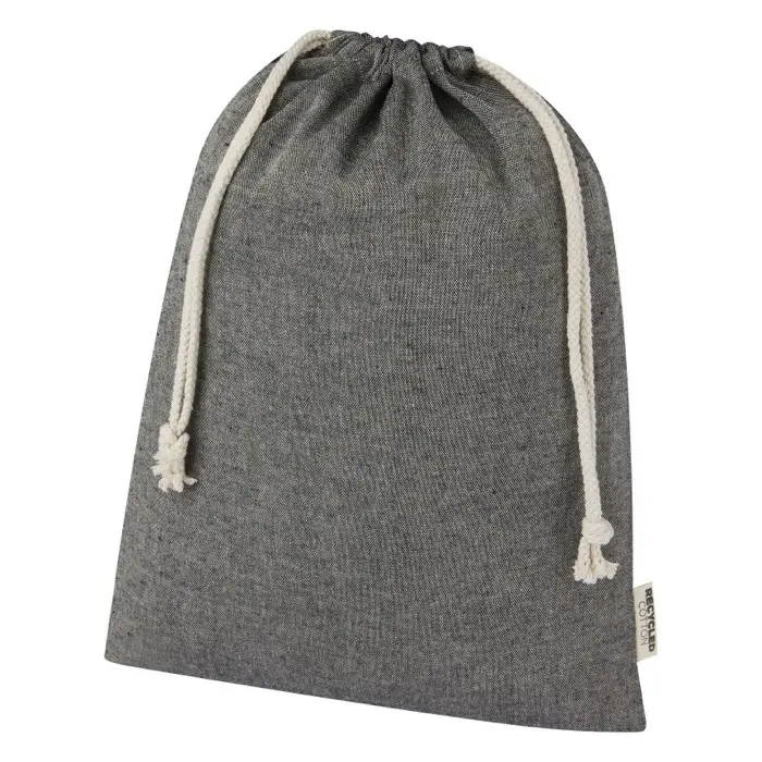 Bolsa de regalo grande de 4 l de algodón reciclado GRS de 150 g/m² Algodón reciclado - Jufa miniatura 1