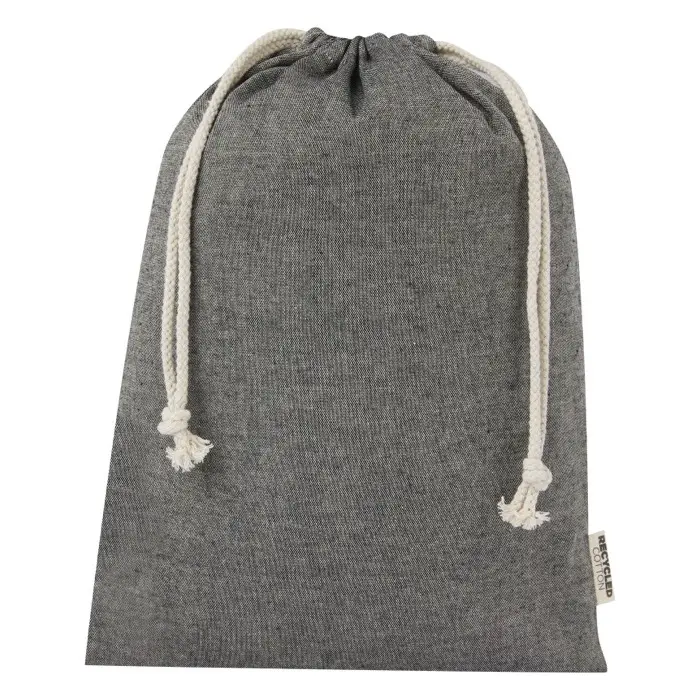 Bolsa de regalo grande de 4 l de algodón reciclado GRS de 150 g/m² Algodón reciclado - Jufa miniatura 2