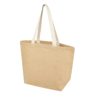 Bolsa Tote de yute de 300 g/m² de 12L Yute, 300 g/m2 - Poqo