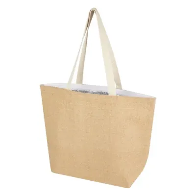 Bolsa Tote isotérmica de yute de 300 g/m² de 12 L Yute, 300 g/m2 - Kexu