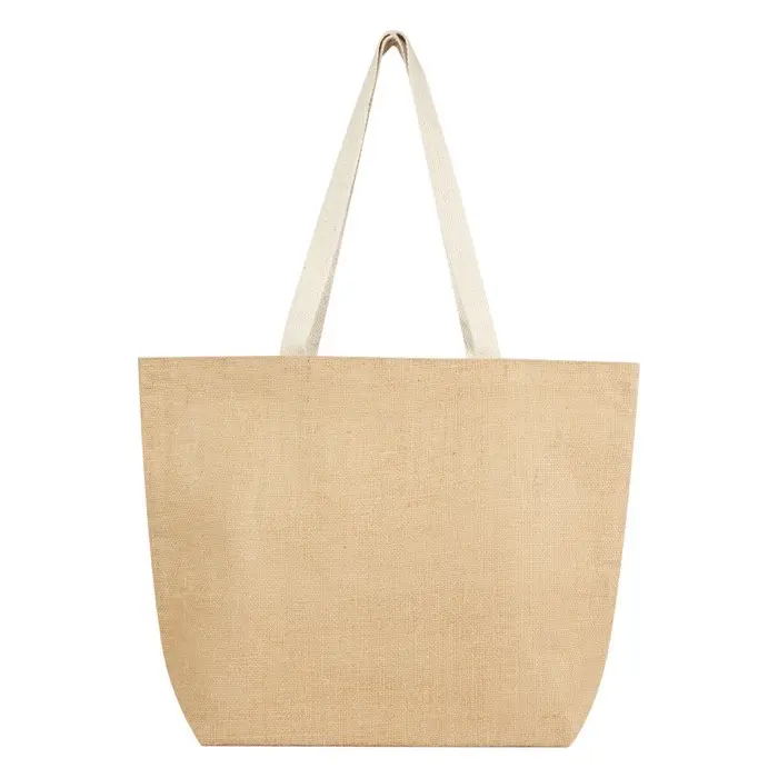 Bolsa Tote isotérmica de yute de 300 g/m² de 12 L Yute, 300 g/m2 - Kexu miniatura 2