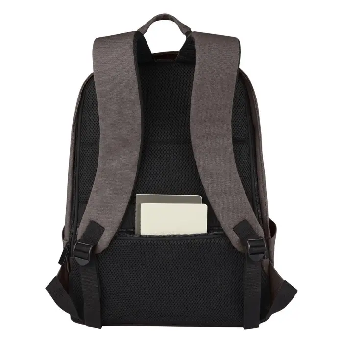 Mochila antirrobo de 18 L para portátil de 15,6" de lona reciclada GRS 80% Algodón reciclado certificado GRS, 20% Algodón, 330 g/m2 - Zuxu miniatura 3