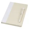 Set de libreta de referencia de tamaño A5 y bolígrafo fabricados con cartones de leche reciclados Cartón reciclado - Kowa