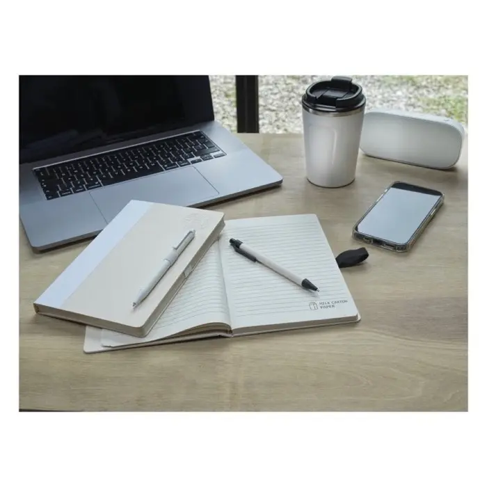 Set de libreta de referencia de tamaño A5 y bolígrafo fabricados con cartones de leche reciclados Cartón reciclado - Kowa miniatura 2