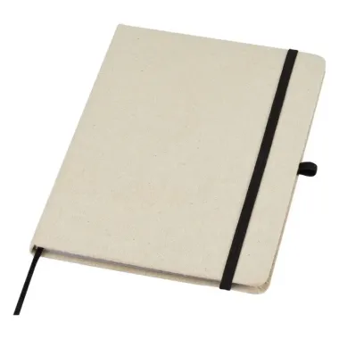 Libreta de tapa dura de algodón orgánico Algodón orgánico Poliéster, Papel reciclado - Qusa