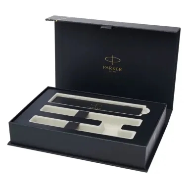 Parker set de bolígrafo y rollerball acromático con caja de regalo Acero inoxidable - Soxo