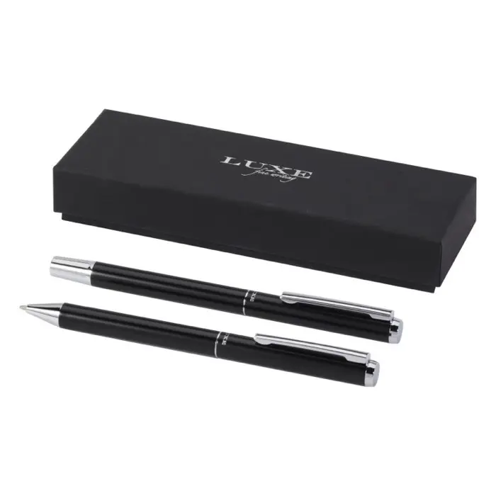 Set de regalo de bolígrafo y rollerball de aluminio reciclado Aluminio reciclado - Pibo miniatura 1