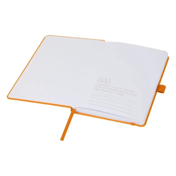 Libreta de tapa dura de plástico oceánico Plástico reciclado, Papel reciclado - Cita miniatura 3