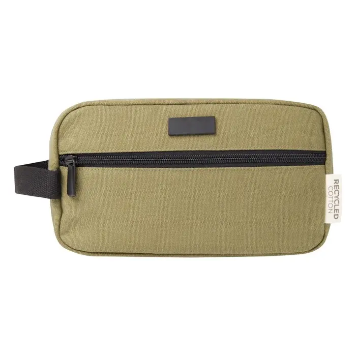 Neceser de viaje de lona reciclada GRS 3,5L 80% Algodón reciclado certificado GRS, 20% Algodón, 330 g/m2 - Ruya miniatura 2