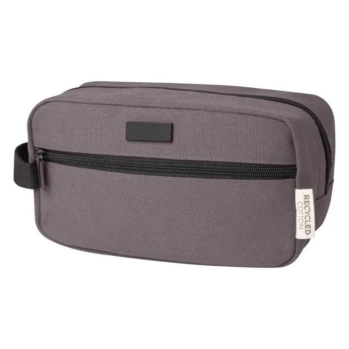 Neceser de viaje de lona reciclada GRS 3,5L 80% Algodón reciclado certificado GRS, 20% Algodón, 330 g/m2 - Ruya miniatura 1